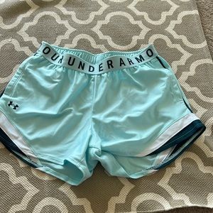 Light blue under armour shorts